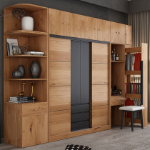 Nordic wardrobe modern simple swing door wardrobe economical sliding door wardrobe combination bedroom multifunctional storage