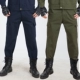 Чистый хлопок [армия зеленый+тибетский синий] одиночные брюки