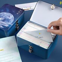 Classmate recording box for elementary school students 6th grade male brief about literature and art Ins windy girl cute girl with lock memorial register