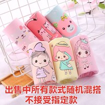 Pure Cotton Girl Underwear Girl Flat Corner Baby Four-corner Bottom Pants Children Elementary School Children 3-4-6-8-10-12 years old