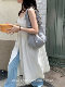 Retro Japanese solid color pleated shoulder strap diagonal dumpling bag simple style fairy nylon armpit shoulder bag trendy