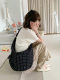 Early spring new style small fresh polka dot horn crossbody bag large capacity pleated niche design sweet dumpling shoulder bag
