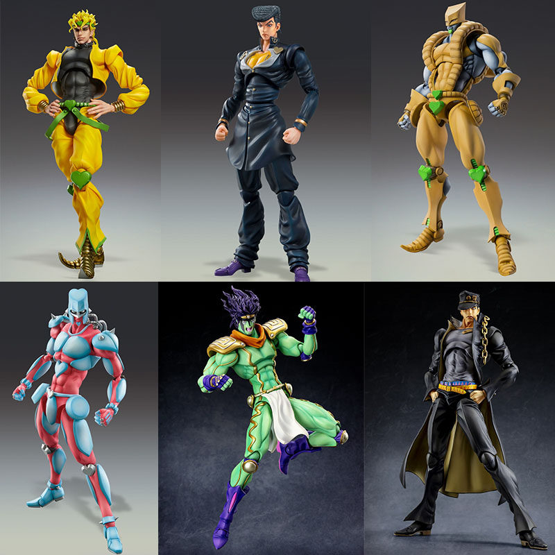 Big Jojo's Bizarre Adventure Large 23cm Jotaro Dio Josuke Higashikata Super Realistic Action Figure