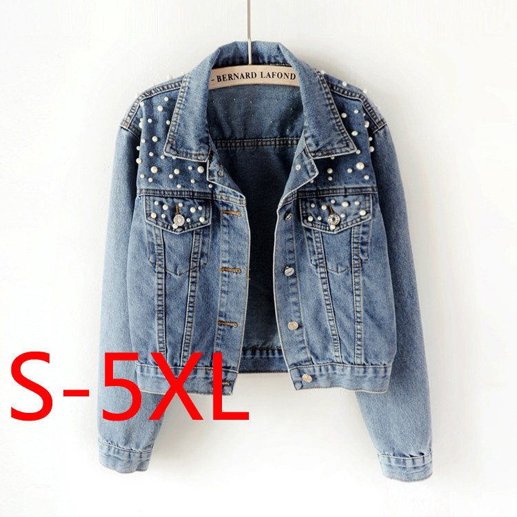 plus size black denim jacket womens