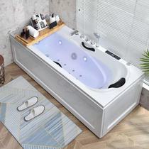 Luxurious independent acrylic bathtub for small apartments adult small bathtub surf massage constant temperature heating bathtub