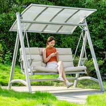 Outdoor courtyard waterproof swing solar light rocking chair swing balcony outdoor leisure Internet celebrity hanging chair home swing