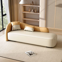 轻奢现代贵妃椅弧形沙发椅小户型客厅懒人躺椅酒店高端休闲沙发凳