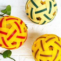 High-end Xinjian plastic sepak takraw competition ball for men and women Cuju ball middle school students performance recommended fitness Tai Chi