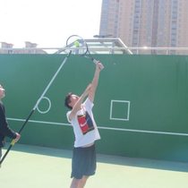 High-end rotating tennis training pole coach guidance top spin cutting volleying and serving fixed action auxiliary exercises