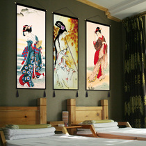 Bed and breakfast Decorative fabric Hanging painting Lady hanging cloth Inn room Bedside Living room Sofa Wall cloth Channel tapestry Tapestry
