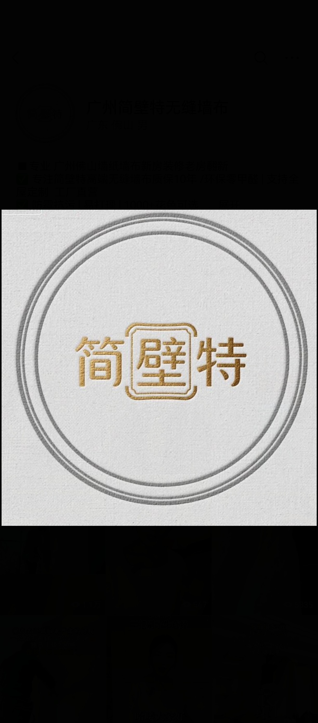 简壁特墙布的LOGO