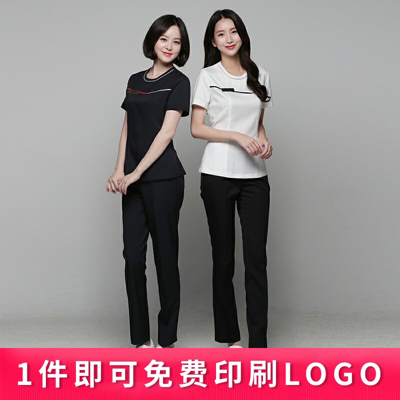 Doizhi Summer High-end Career Suite Women in Workwear Clothes Fashion Beauty Ballroom Health Gallery Uniform