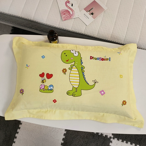 Мультяшная хлопковая детская летняя наволочка для детского сада