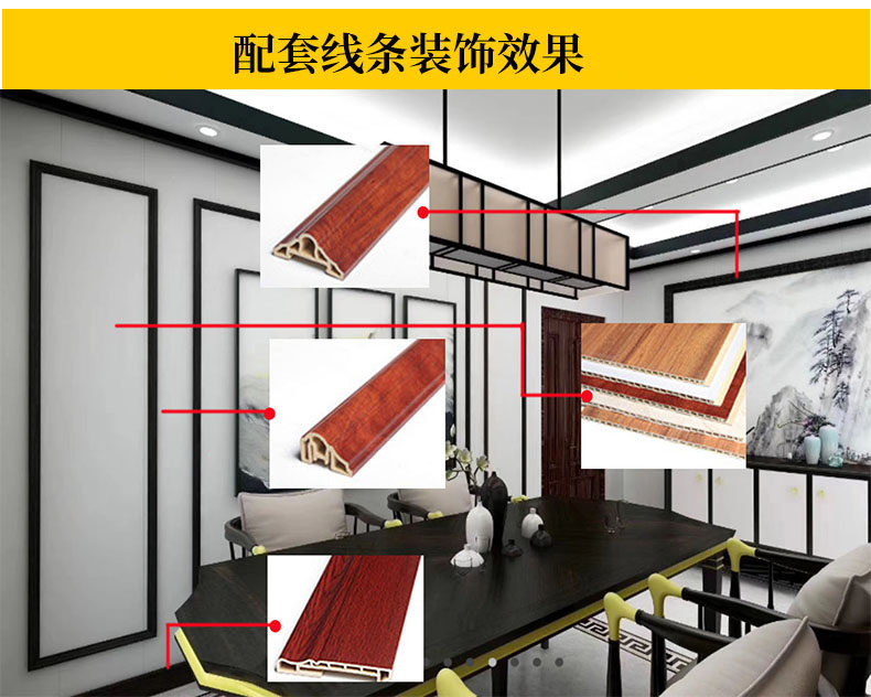 Shape frame line top corner line skirting line edge pressing side skirting line yin and yang corner line wooden line decorative line