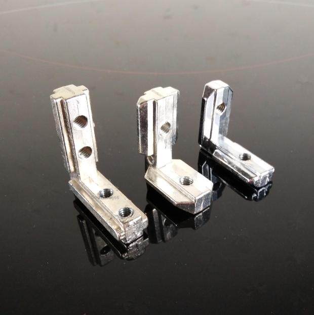 Aluminum extrusion material accessories L - type right corner of the Euro 2020 3030 4040 4545 angle groove connector built in