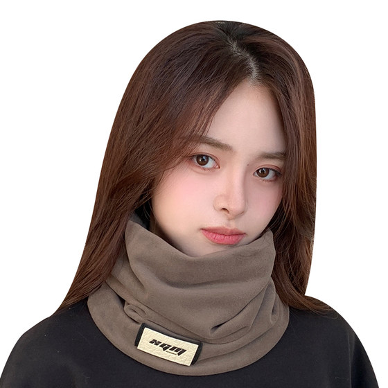 Versatile scarf plus velvet and thickened neck gaiter and neck gaiter mask winter women's cycling warm and windproof and cold-resistant scarf