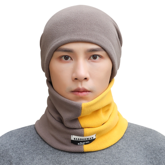 Compre uno y llévese otro gorro tipo bufanda con terciopelo y engrosamiento para el invierno