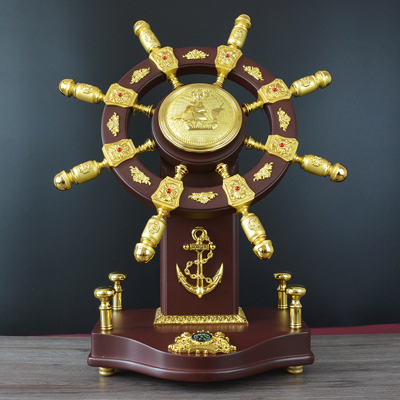 Pilot Rudder Ornament, Helmsman Ship Rudder, Nautical Rudder, Office Desktop Decoration, Opening Gift for Leaders and Clients