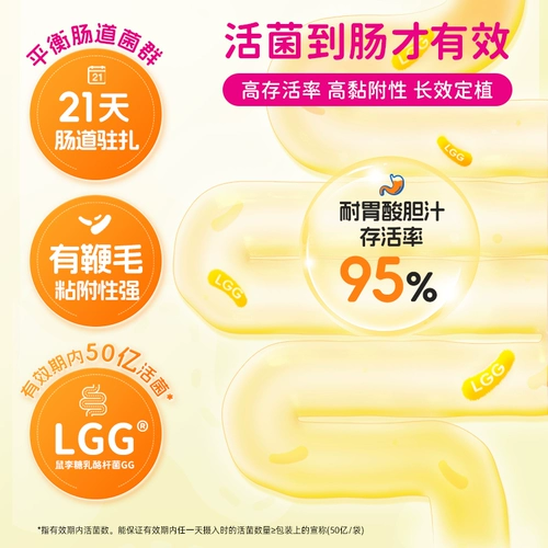 Kangcuile детского пробиотического порошка детская младенца Lactobacillus rhamnosus lactobacillus Legg Запор Желудок 30 Сумки порошок