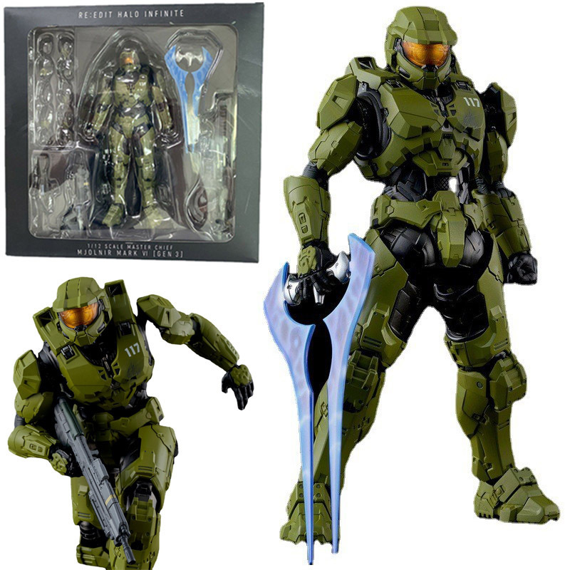 Thousand-Value Halo 5 Master Chief Halo Halo Infinite 1/12 Movable Model Doll Figurine Boxed