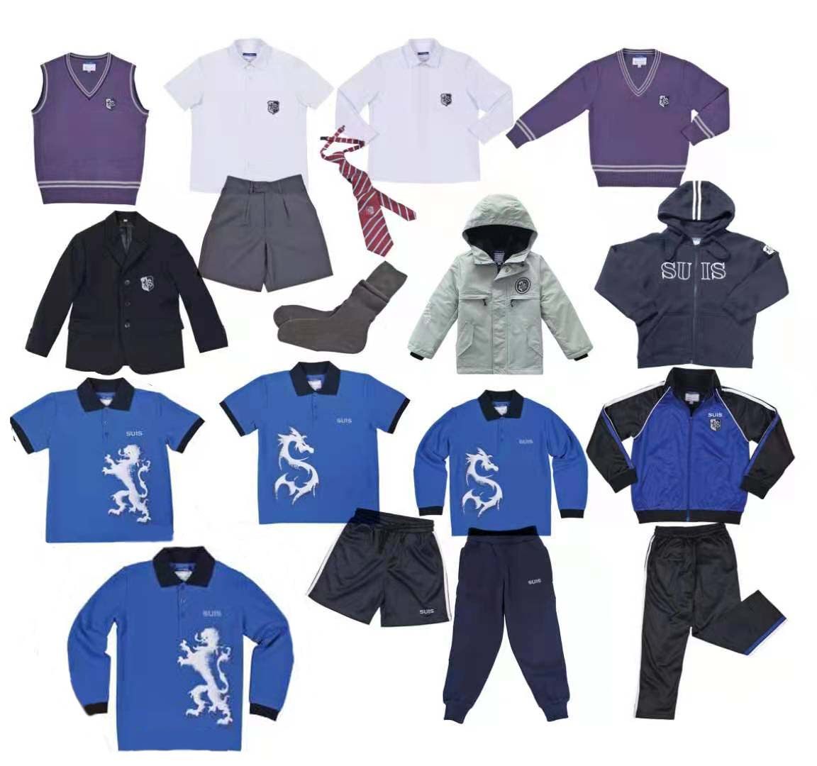 Shanghai Concord Double Language School Uniforms Elementary School Students Summer Spring Autumn Winter Clothing T-shirt Sports Suit-Taobao