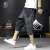 Летние японские маленькие штаны, шорты для отдыха, из хлопка и льна, большой размер