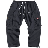 Японские демисезонные утепленные трендовые штаны для отдыха, большой размер, свободный прямой крой, оверсайз, в корейском стиле