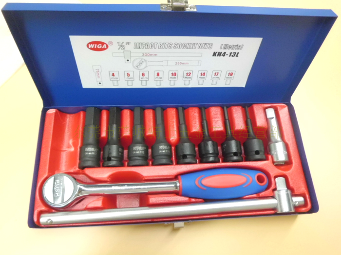 WIGA Taiwan Power Steel pneumatic sleeve set screw head pneumatic wrench pressure matching cylinder KH4-13S KH4-13L