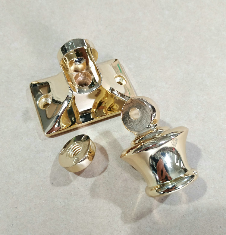 Aluminium Art Stairway Upright Post Armrest Slope Iron Guard Fencing Rod Anassemble Active Ecstasy Base Side Hanging Electroplating Accessories