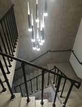 Factory direct high quality wrought iron stair column handrail fence wall hanging assembly accessories modern simple