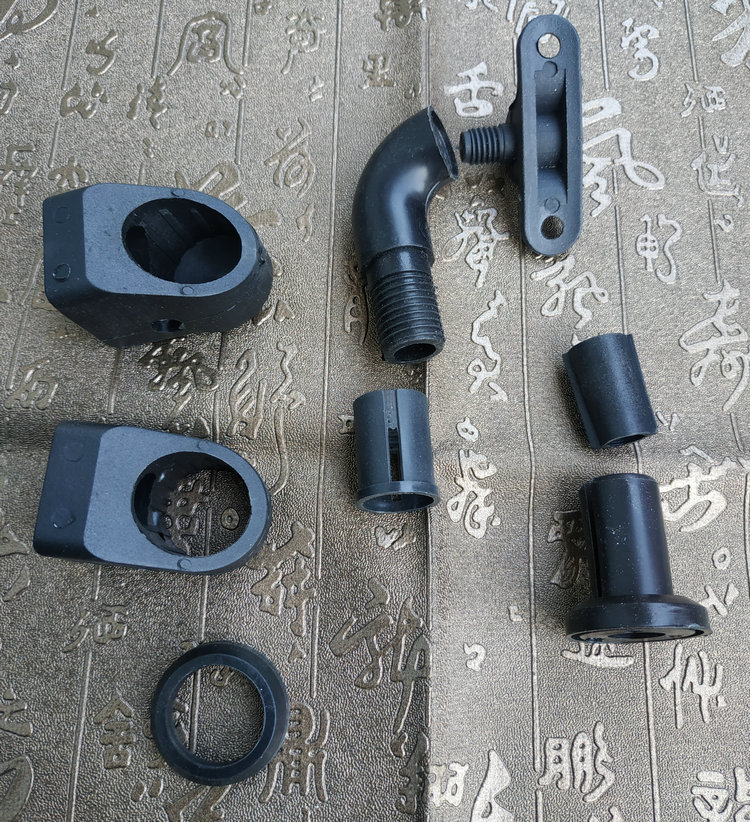 Steel and wood stairs column accessories Italian round pipe armrest assembly fence fence project minimal modern indoor