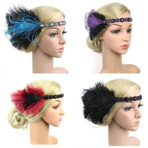 PROM Party Performance Retro Feather Headpiece 1920s Gatsby Feather Headpiece