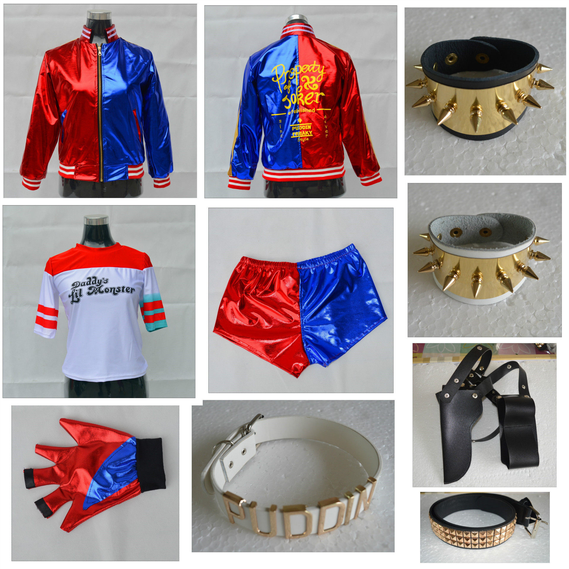 Suicide Squad Harley Quinn Clown Female COSPLAY Costume Adult Harley Quinn Costume