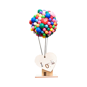 Balloon House Car Ornament Handmade DIY Cartoon Creative Birthday Gift Car Accessories