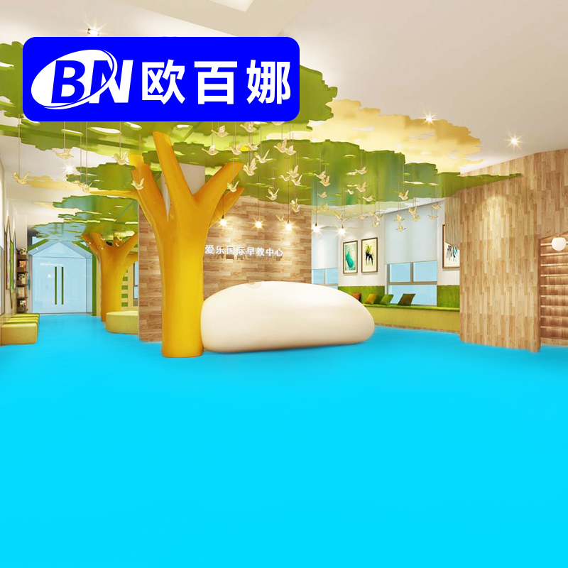 Eu 100 Na Kindergarten Classroom Customized Ground Mat Abrasion Resistant Thickened Plastic Coiled Material Early Education Center Pvc Eco-friendly Gems 