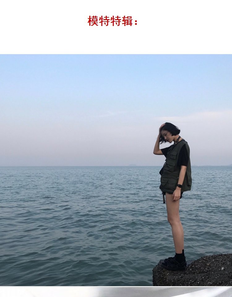 Áo khoác quân sự của công ty Rothco vest đa túi vest chiến thuật Wu Yifan với dụng cụ hip hop - Dệt kim Vest áo len cardigan nam