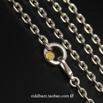 Xitan SIKTAAM ~ 925 silver chain retro cross chain lion lion lion 4mm too corner chain silver necklace plain silver