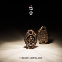 Sittan ~ sterling silver hand made Sakyamuni listed back Cloud two cake pendant 108 Buddha beads handstring DIY high-end accessories