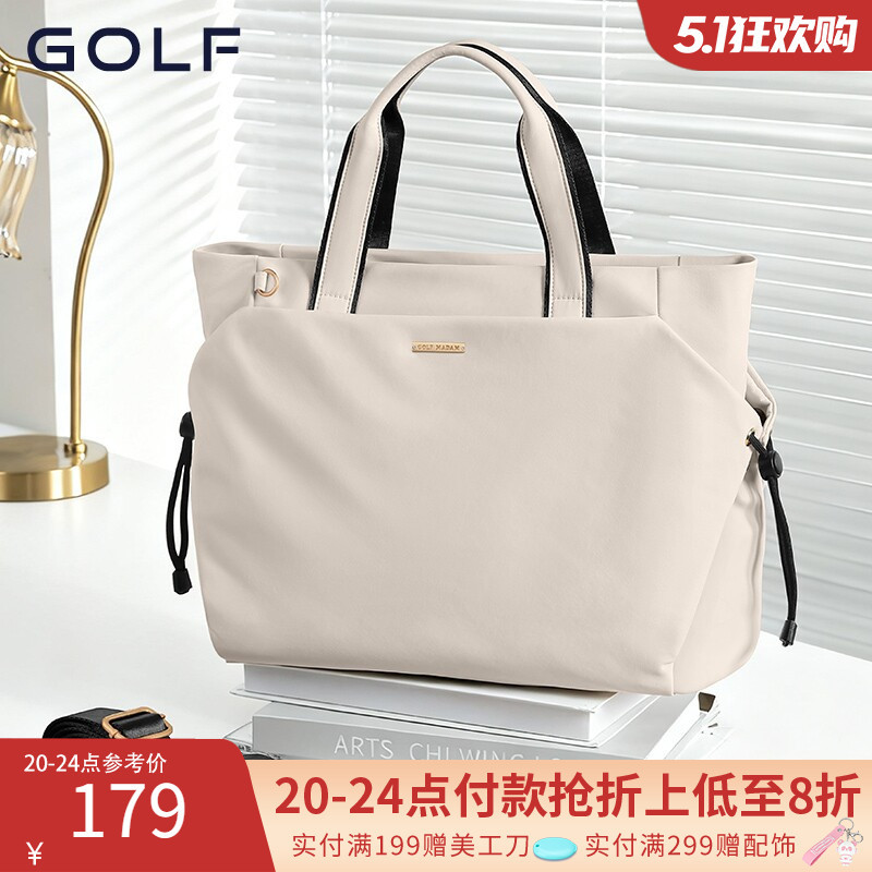 Golf2026 New Casual Laptop Bag for Women, Large Capacity, Lightweight, Commuter Briefcase, Shoulder Crossbody Bag