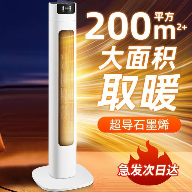 Great Wall Warm Air Fan Heater for Home Use, Vertical Type, Small Electric Heater, Mini Sun Heater, Fast Heating for Bathroom, 3D Air Conditioning