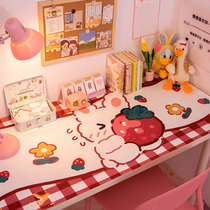 Girl heart tablecloth stickers Nordic light luxury Net red cute table mat desk student dormitory waterproof ins cartoon