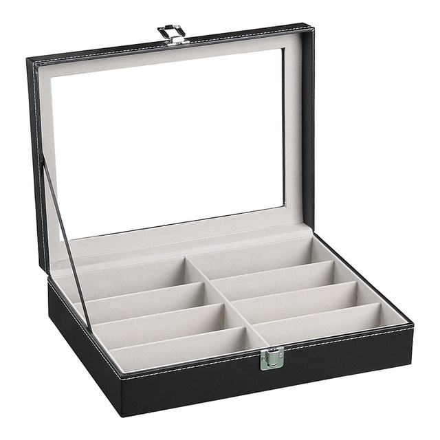 Mengran watch glasses storage box multi-grid sunglasses counter display finishing box household drawer jewelry box large capacity