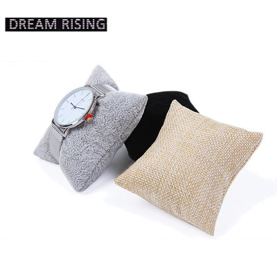 Mengran ice flower velvet linen watch box, silk soft pillow, watch stand, display stand, bracelet, display stand, prop