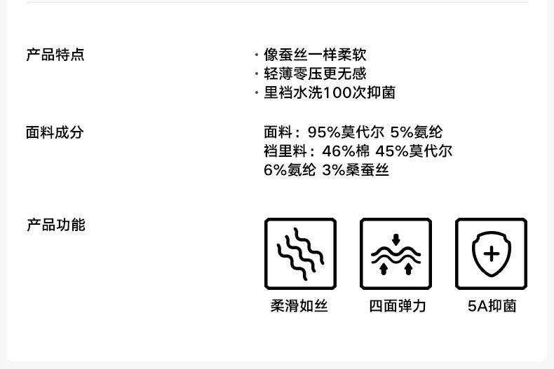 女三角裤 松山棉店女士内裤兰精天丝莫代尔抗菌新婚本命年裸感不夹臀三角裤