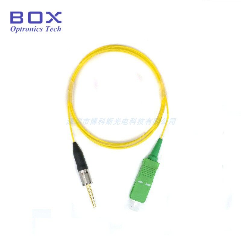 Manufacturer 10G 2mW 1550nm coaxial DFB non refrigerated tail fiber TOSA laser can be equipped with drive board