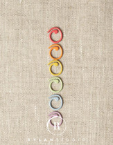 American imported cocoknits braided rainbow open ring mark ring mark buckle hook rod needle