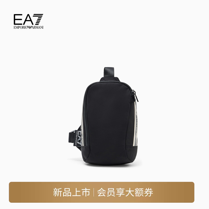 Emporio Armani/Armani Ea7/Autumn and Winter New Style Men's and Women's Contrasting Color Webbing Mini Sports Crossbody Bag