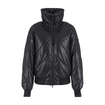 EMPORIO ARMANI Armani 2024 Autumn Womens Short Reversible Stand-up Collar Quilted Cotton Jacket