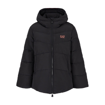 EMPORIO ARMANI Armani EA7 24 autumn womens hooded zipper quilted printed cotton jacket