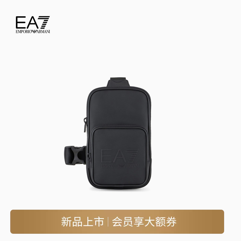 Emporio Armani/Armani Ea7/Men's and Women's Couple Style Zipper Buckle Shoulder Strap Sports Crossbody Bag